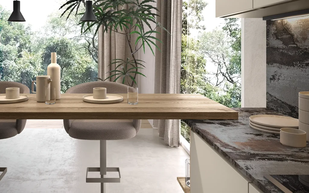 Plan snack: fonctionnalité et style pour votre cuisine